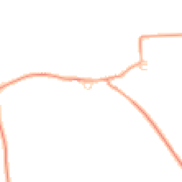 Daytime road noise heatmap for NR11 7JQ