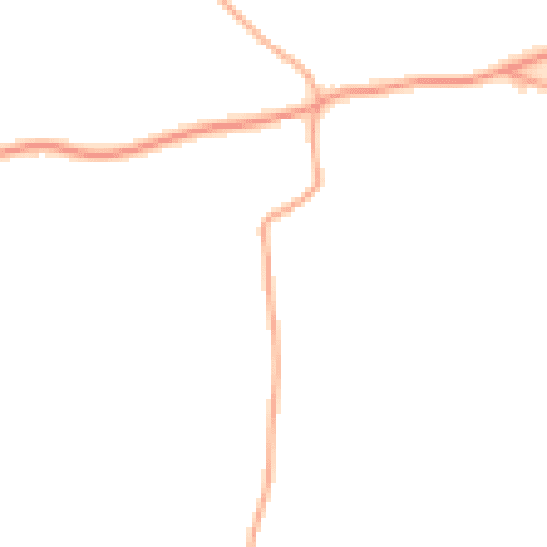 Daytime road noise heatmap for NR11 7PS