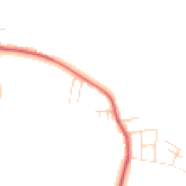 Daytime road noise heatmap for NR12 0AP