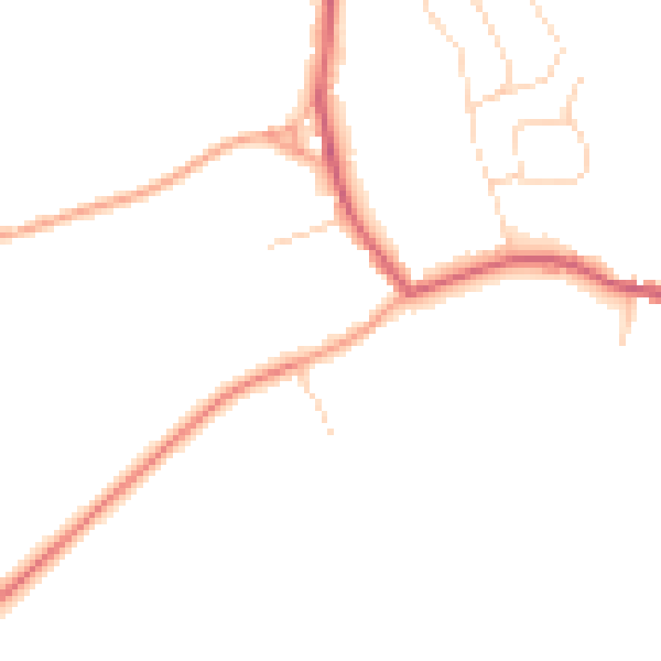 Daytime road noise heatmap for NR12 0LN