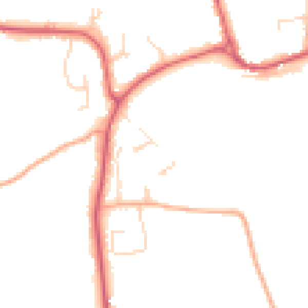 Daytime road noise heatmap for NR12 7AT
