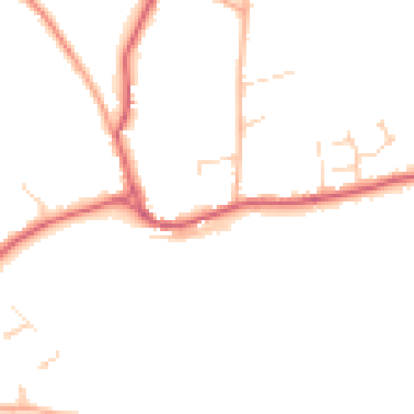 Daytime road noise heatmap for NR12 7DJ