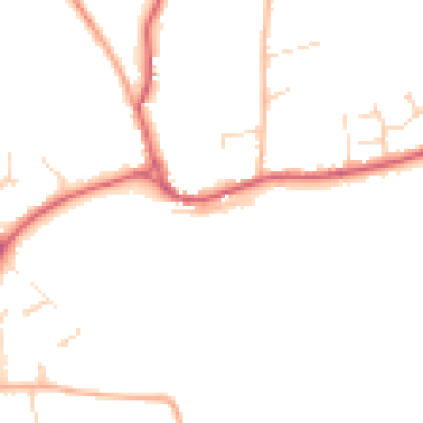 Daytime road noise heatmap for NR12 7DL