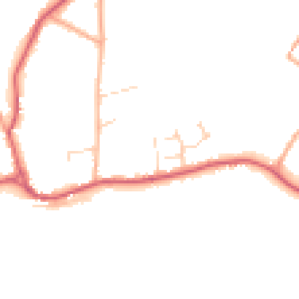 Daytime road noise heatmap for NR12 7DR