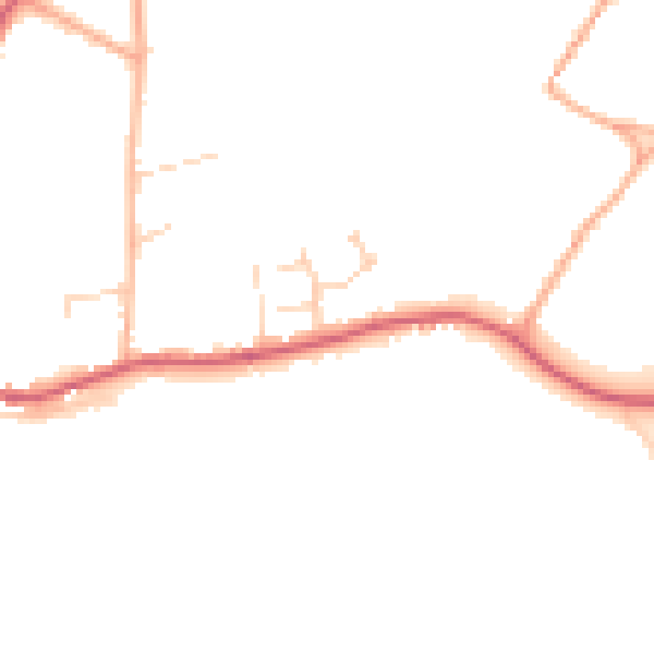 Daytime road noise heatmap for NR12 7DU