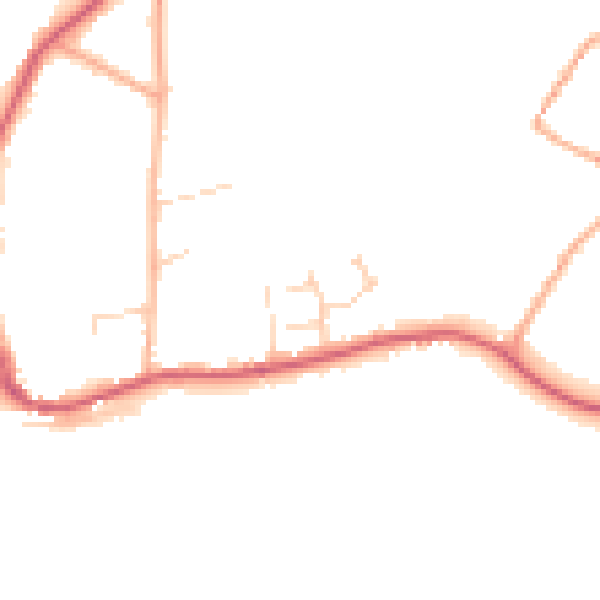 Daytime road noise heatmap for NR12 7DX