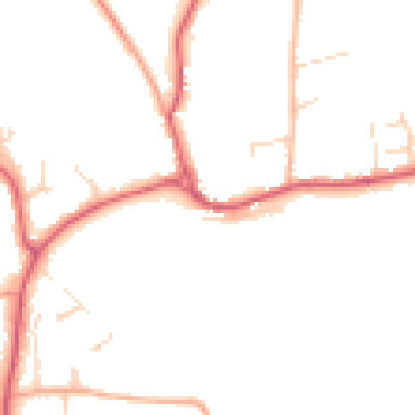 Daytime road noise heatmap for NR12 7DZ