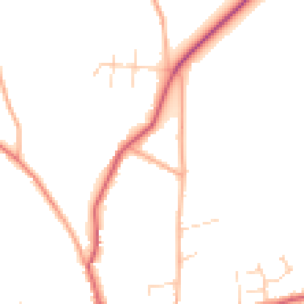 Daytime road noise heatmap for NR12 7HT