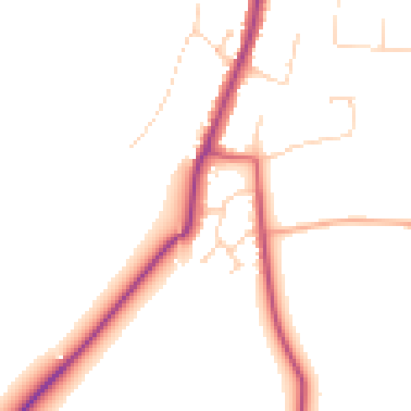 Daytime road noise heatmap for NR12 8FF