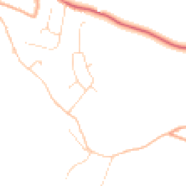 Daytime road noise heatmap for NR12 8PH