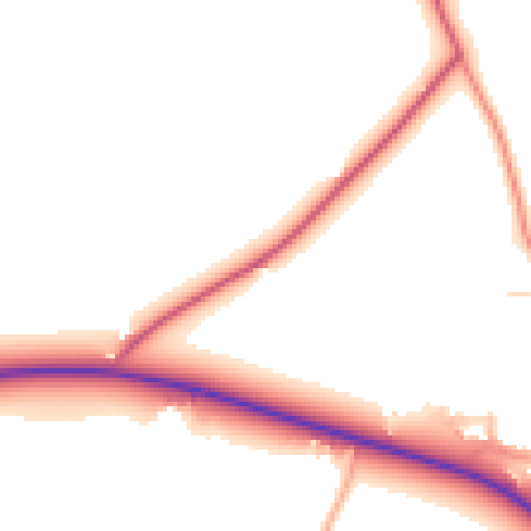 Daytime road noise heatmap for NR12 9EP