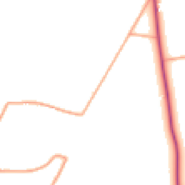 Daytime road noise heatmap for NR12 9LA