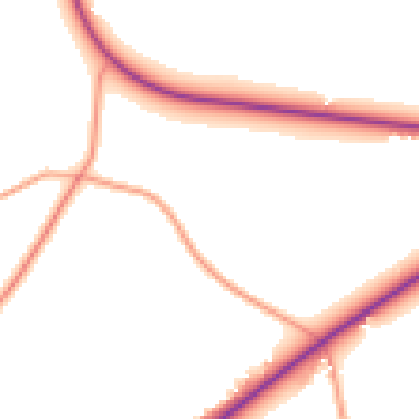 Daytime road noise heatmap for NR12 9NP