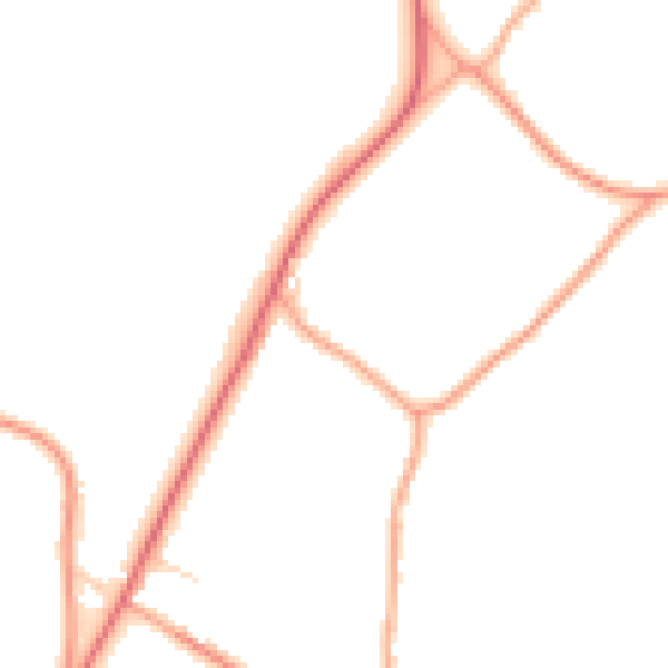 Daytime road noise heatmap for NR13 3LE