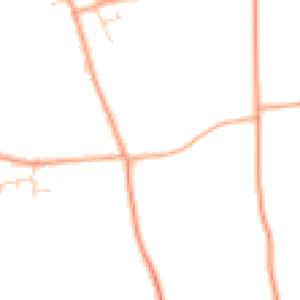 Daytime road noise heatmap for NR13 3NZ