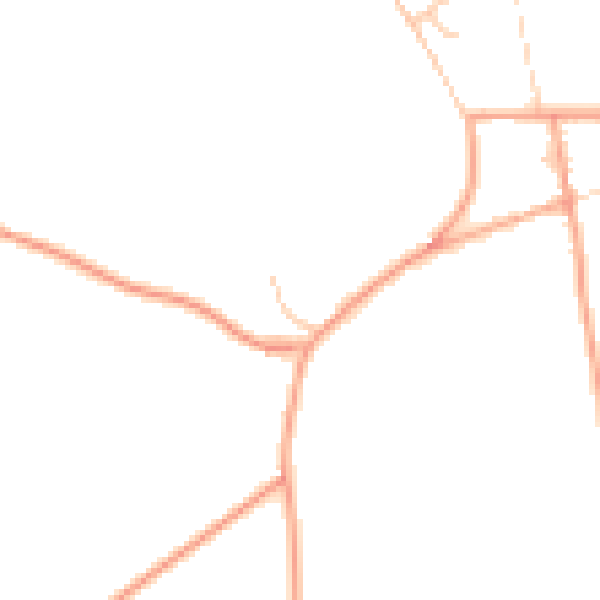 Daytime road noise heatmap for NR13 3PJ