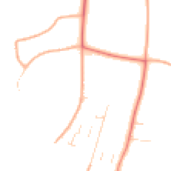 Daytime road noise heatmap for NR13 3QH