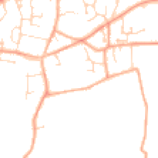 Daytime road noise heatmap for NR13 4NA