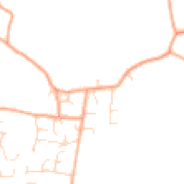 Daytime road noise heatmap for NR13 4TH