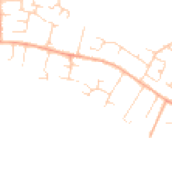 Daytime road noise heatmap for NR13 5AG