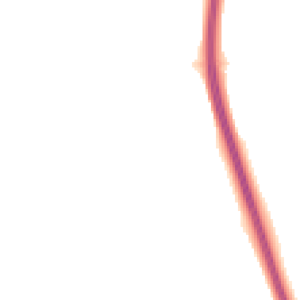 Night-time road noise heatmap for NR13 5AY