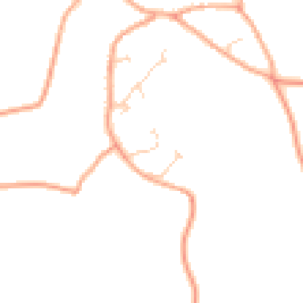 Daytime road noise heatmap for NR14 6GJ