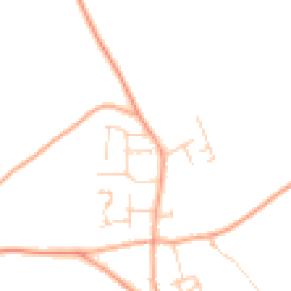 Daytime road noise heatmap for NR14 6HR