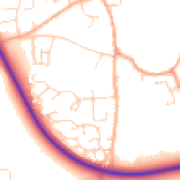 Daytime road noise heatmap for NR14 6LJ
