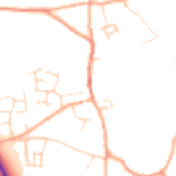 Daytime road noise heatmap for NR14 6NA