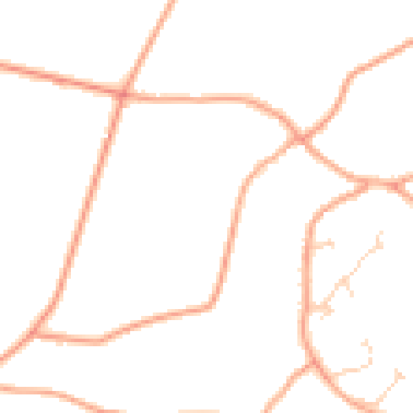 Daytime road noise heatmap for NR14 6RB