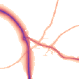 Daytime road noise heatmap for NR14 6SS