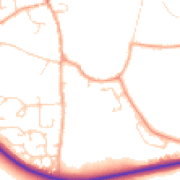 Daytime road noise heatmap for NR14 6UL