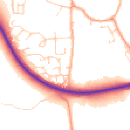 Daytime road noise heatmap for NR14 6UN