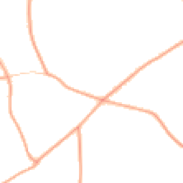 Daytime road noise heatmap for NR14 7PG