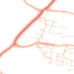 Daytime road noise heatmap for NR14 8BB