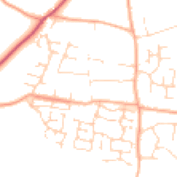 Daytime road noise heatmap for NR14 8BS