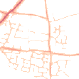 Daytime road noise heatmap for NR14 8BT