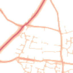 Daytime road noise heatmap for NR14 8BX