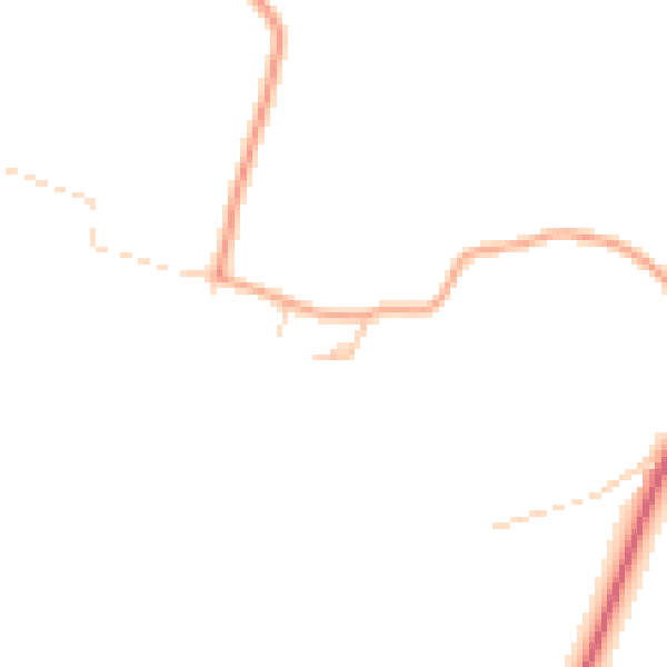 Daytime road noise heatmap for NR14 8HG