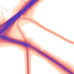 Daytime road noise heatmap for NR14 8SJ