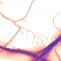 Daytime road noise heatmap for NR14 8SR