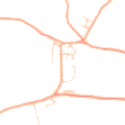 Daytime road noise heatmap for NR16 2EX