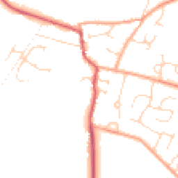 Daytime road noise heatmap for NR16 2TS
