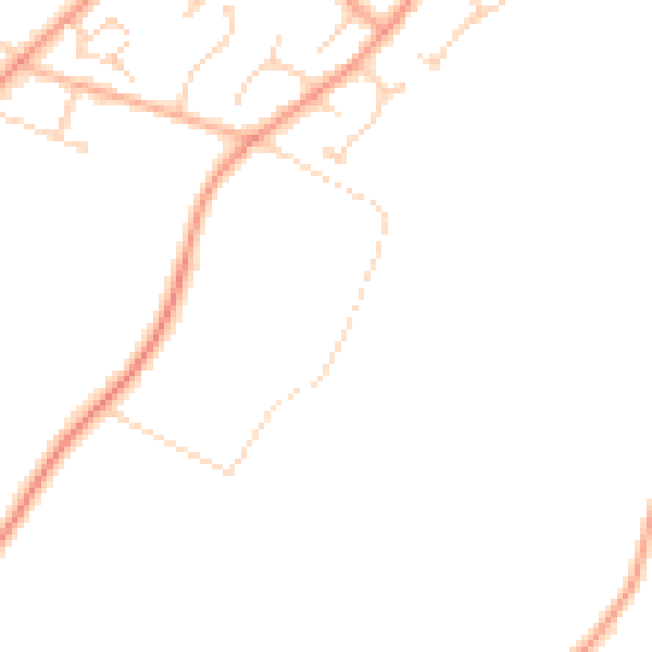 Daytime road noise heatmap for NR17 1BD