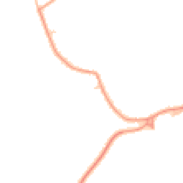 Daytime road noise heatmap for NR17 1DE