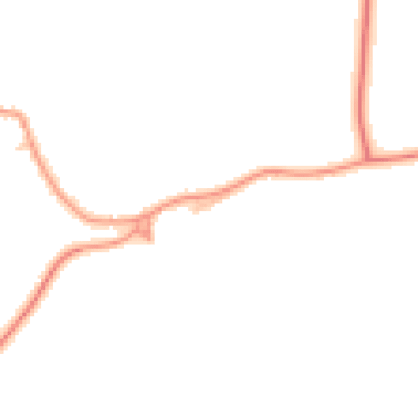Daytime road noise heatmap for NR17 1DL