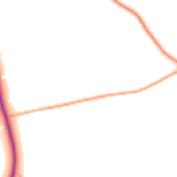 Daytime road noise heatmap for NR17 1EP