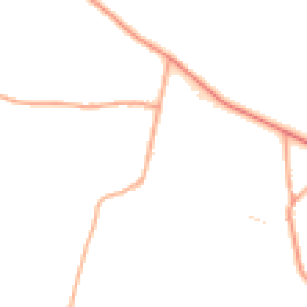 Daytime road noise heatmap for NR17 1EQ