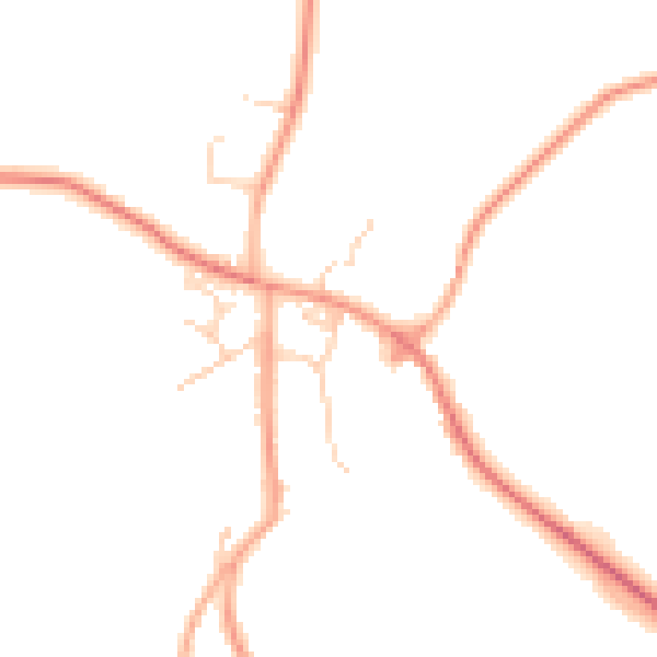 Daytime road noise heatmap for NR17 1HW