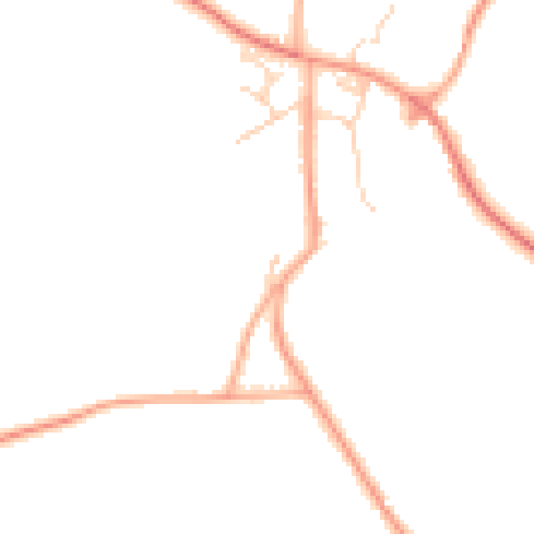 Daytime road noise heatmap for NR17 1LU